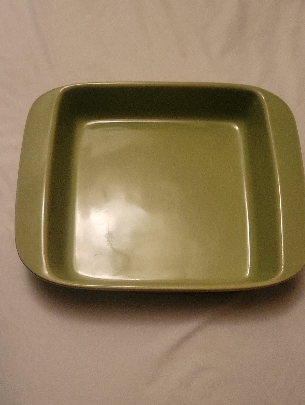 Chantal Square Baking Dish in Sage Green. Very Nice, Desirable. Vintage Baking.